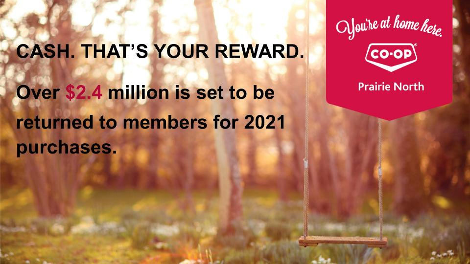 Prairie North Coop is a locallyowned cooperative serving Naicam